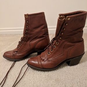 Vintage lace up Boots